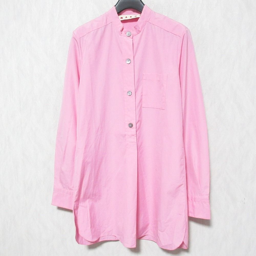 MARNI マルニ バンドカラー プルオーバー チュニックシャツ ブラウス