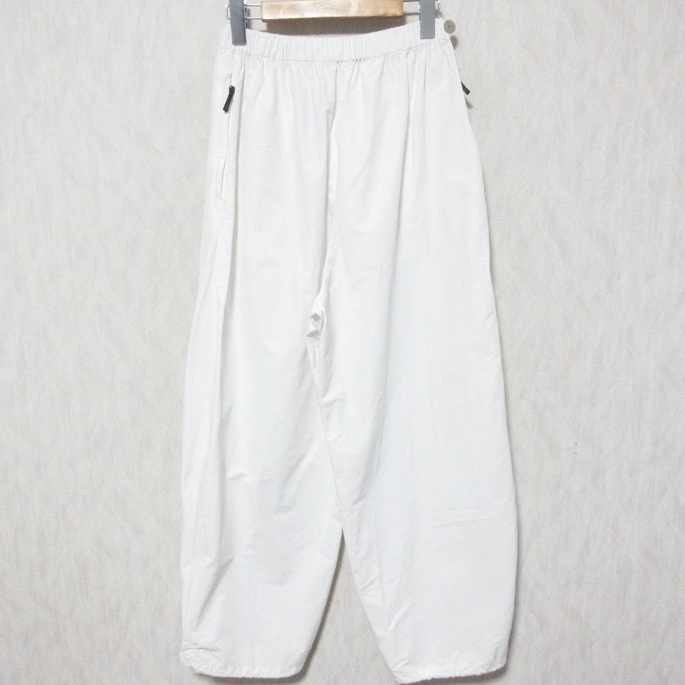 nagonstans ナゴンスタンス イージーワイドテーパードパンツ 1160 サイズS ホワイト レディース 古着