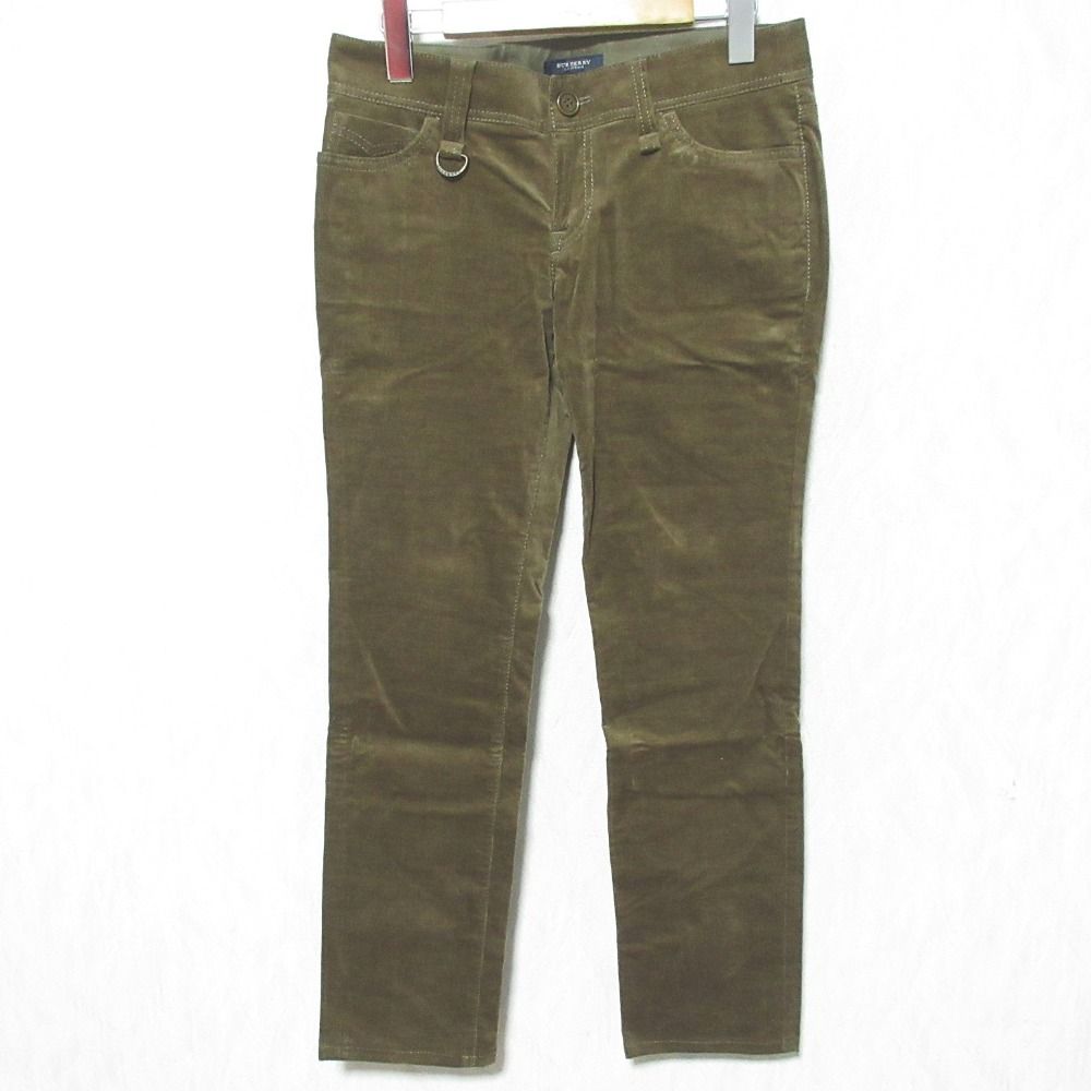 LONDON バーバリーロンドン ストレッチ スリム コーデュロイパンツ 40 ブラウン レディース 古着