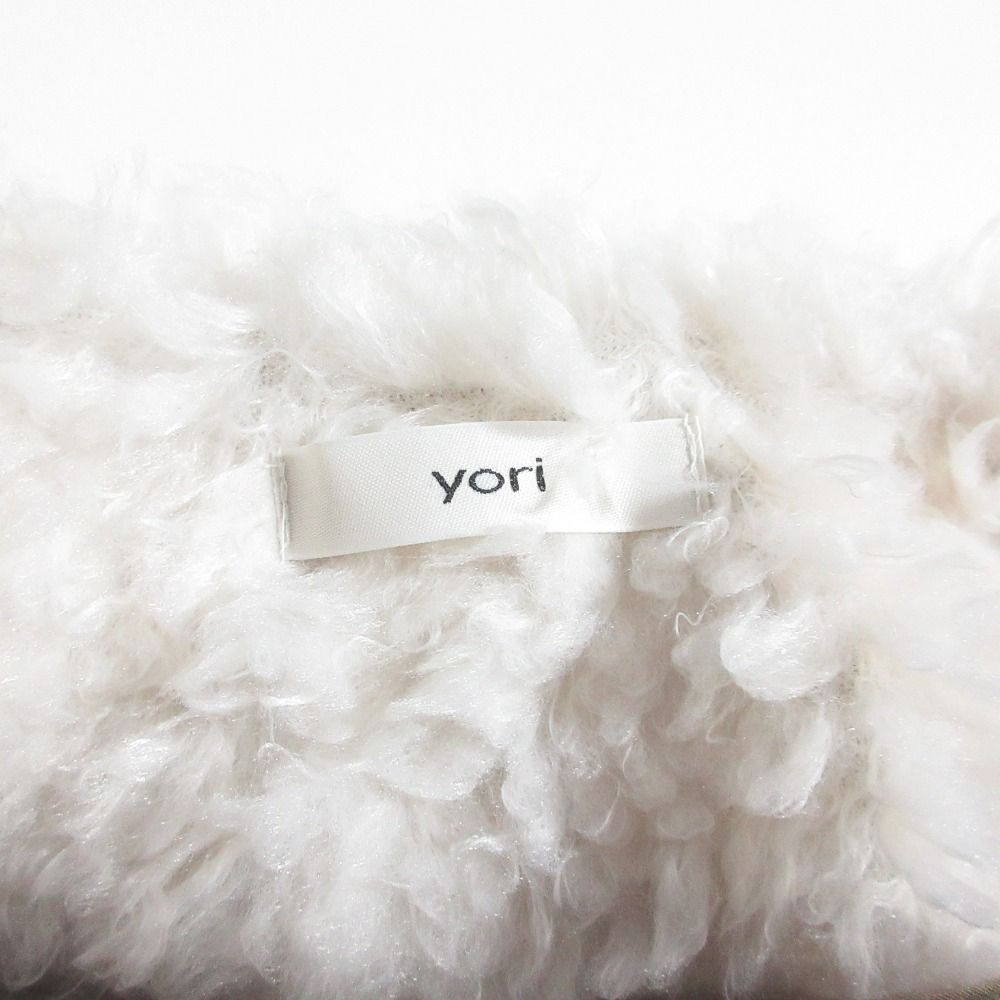 美品 yori ヨリ プードルカーディガン ボアジャケット YR1925-101AT