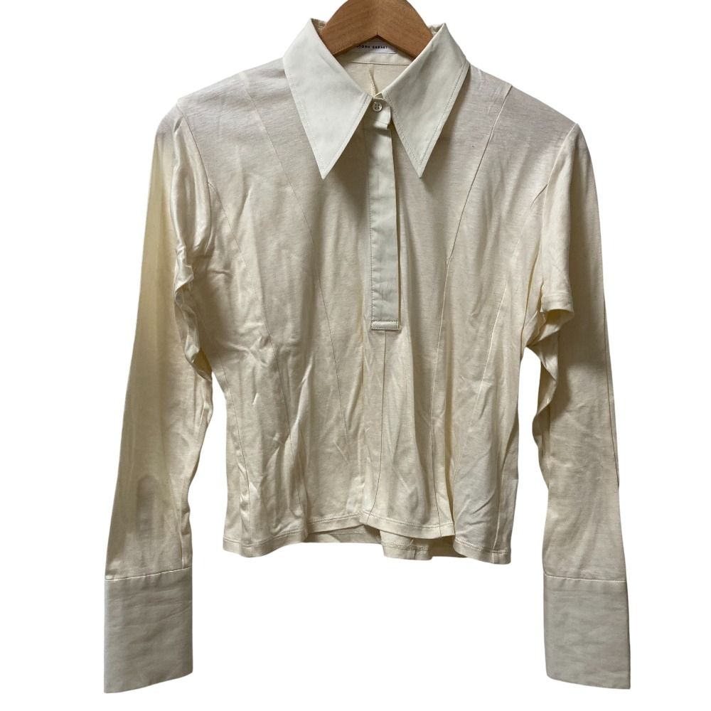 SATORU SASAKI サトルササキ ロングスリーブ シャツ FW 25 L-S 6 S 008-215 サイズ1 アイボリー レディース 古着