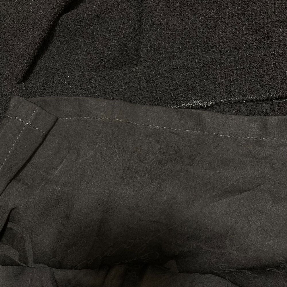 良品 CHANEL シャネル ボックスプリーツ ツイードスカート P37700