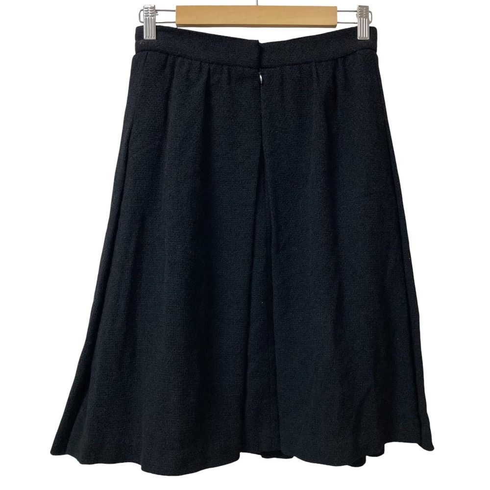 良品 CHANEL シャネル ボックスプリーツ ツイードスカート P37700