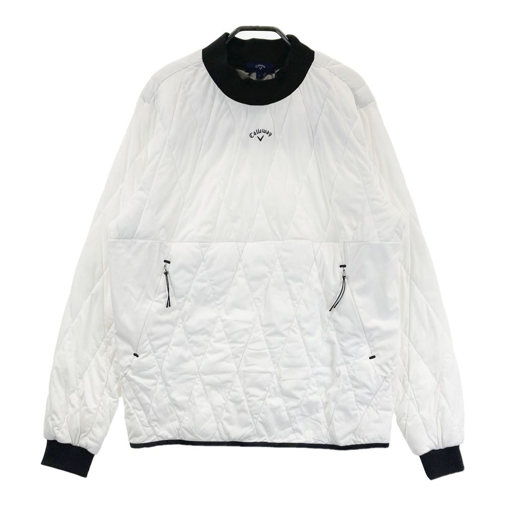 サイズ L キャロウェイ 中綿 プルオーバー ホワイト系 ゴルフウェア メンズ ストスト