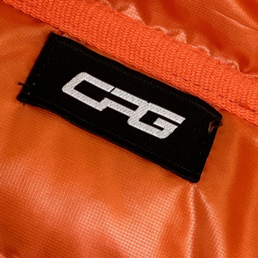 サイズ：2 CPG GOLF シーピージーゴルフ 中綿ジップベスト オレンジ系