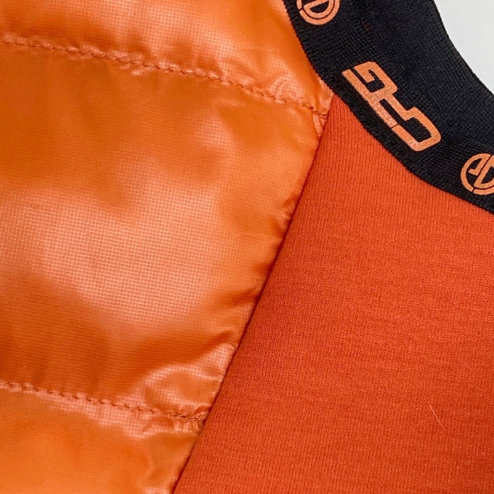 サイズ：2 CPG GOLF シーピージーゴルフ 中綿ジップベスト オレンジ系