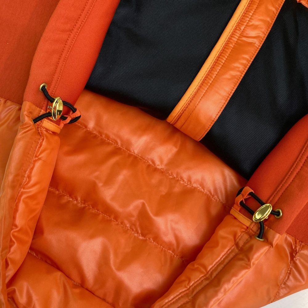 サイズ：2 CPG GOLF シーピージーゴルフ 中綿ジップベスト オレンジ系