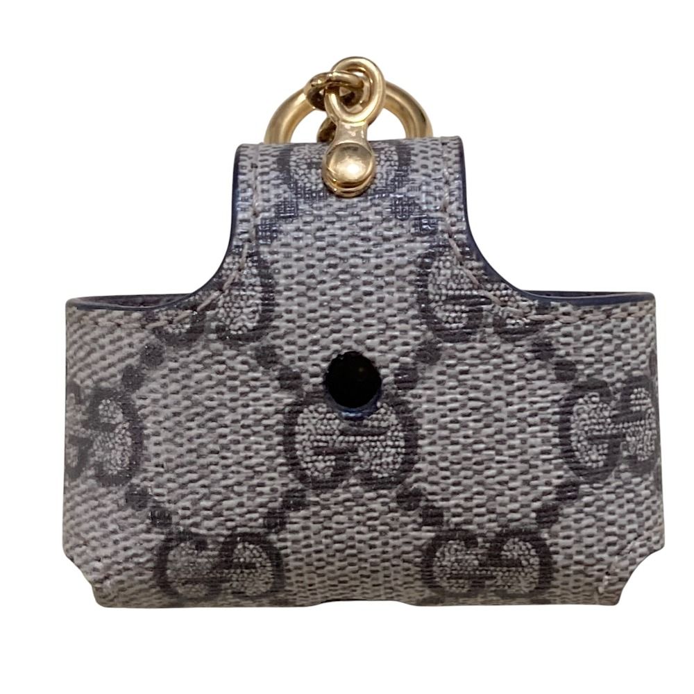 GUCCI グッチ GGスプリーム AirPods ケース ベージュ ゴールド金具 メンズ レディース 古着