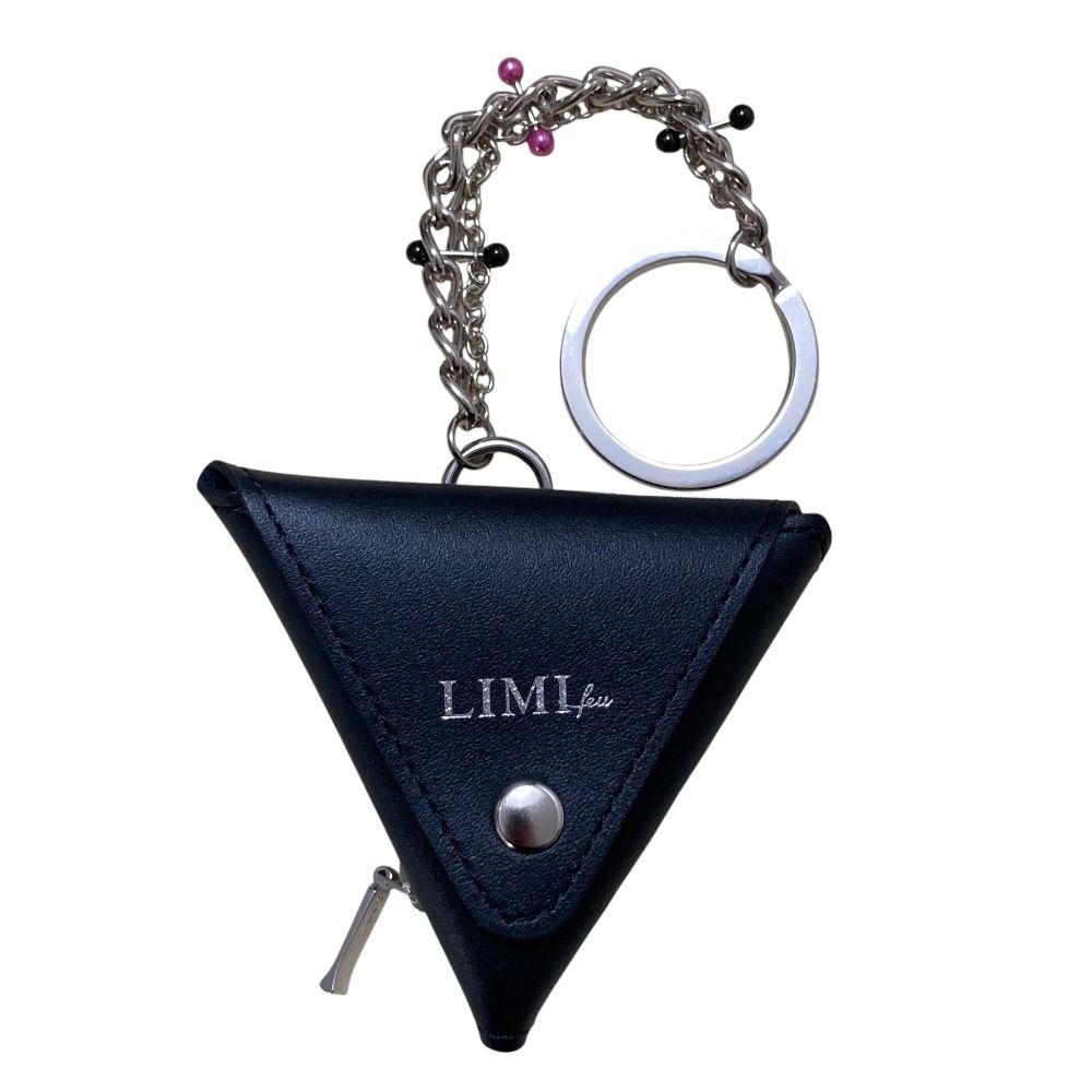 LIMI feu リミフゥ チェーン付き コインケース LJ-A 04-711 ブラック レディース 古着