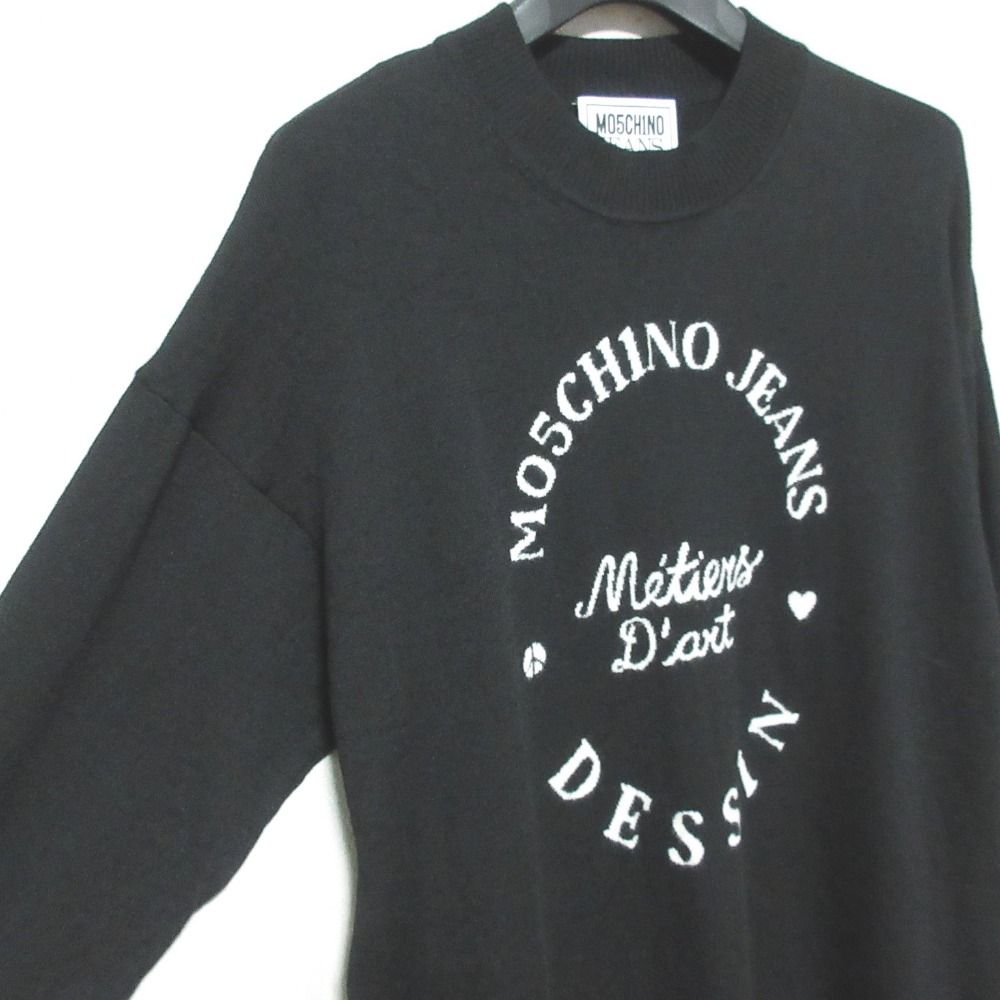 MOSCHINO JEANS 星柄長袖ワンピース S MOSCHINO JEANS 星柄長袖