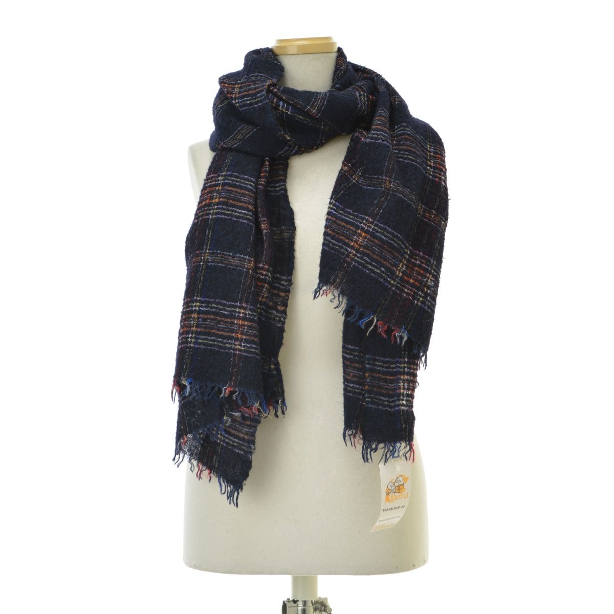 FalieroSarti】MIX チェック 大判ストール - メルカリ