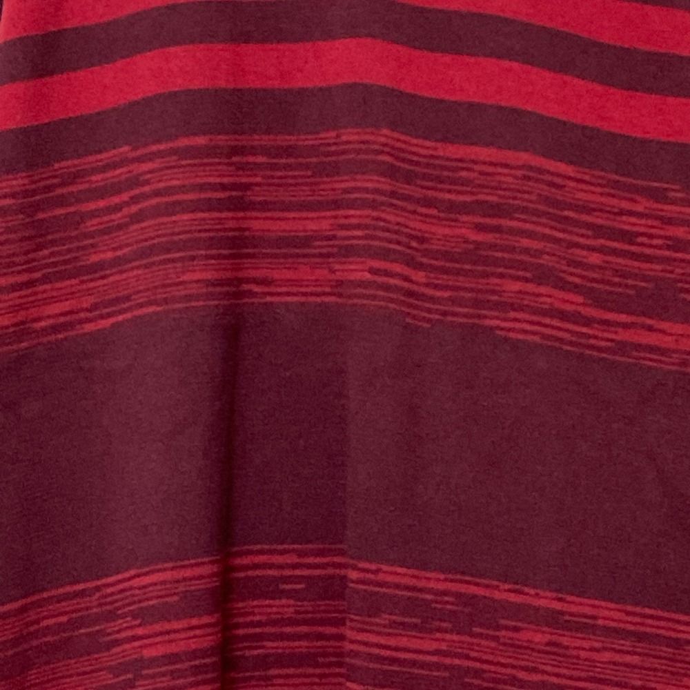 YOHJI YAMAMOTO ヨウジヤマモト プールオム ボーダータートルニット カットソー M レッド メンズ 古着