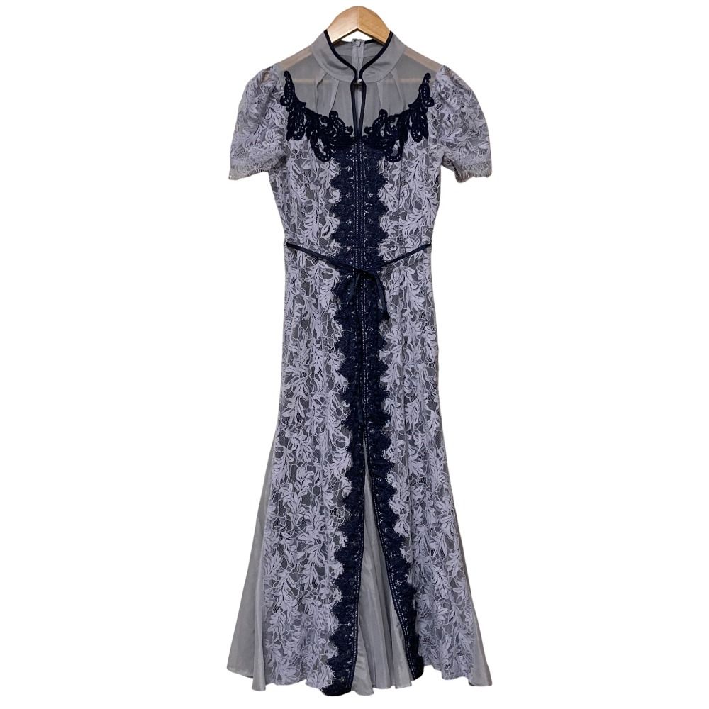 23SS SNIDEL スナイデル シノワズリレースワンピース SWFO2320352 サイズ0 ライトブルー レディース 古着