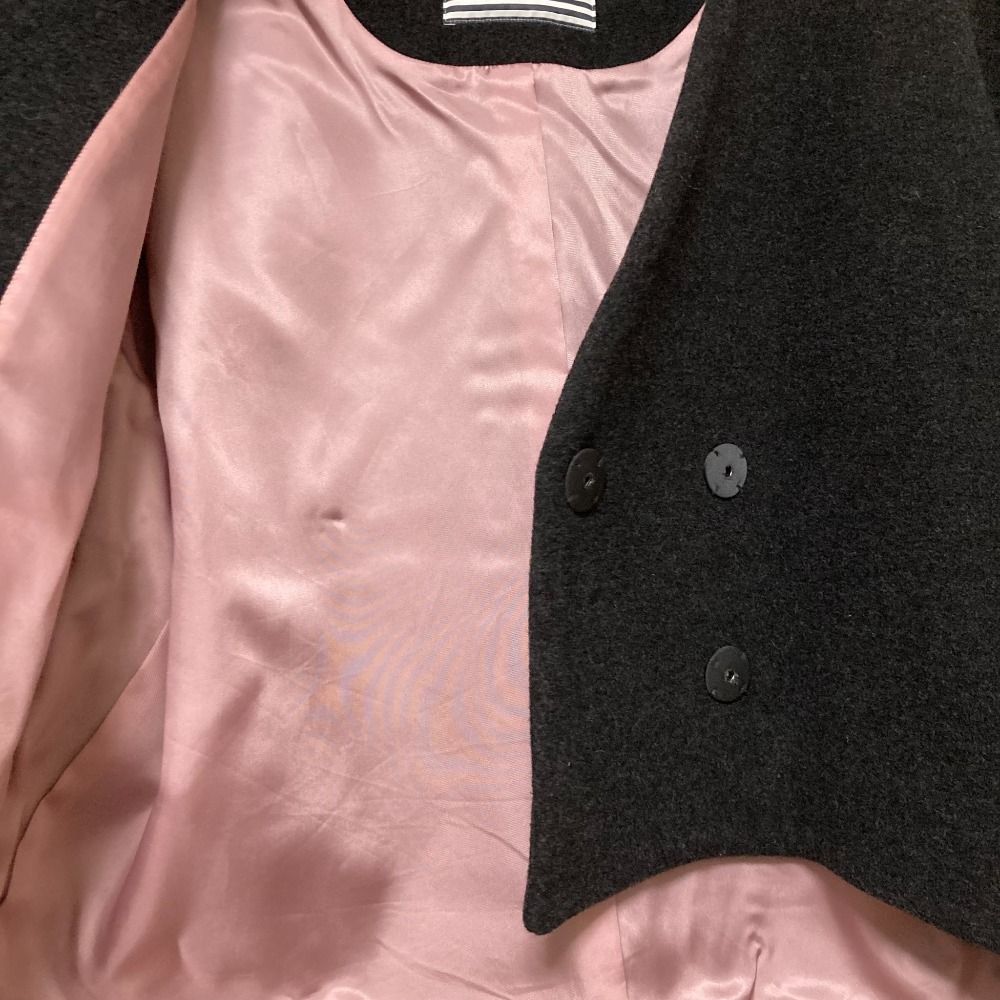 美品 ボーダーズアットバルコニー POODLE MIDI COAT ウール カシミヤ