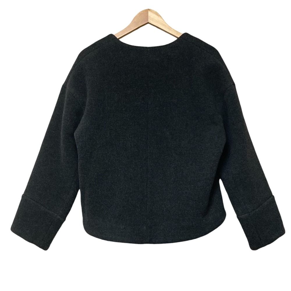 未使用 ボーダーズアットバルコニー BACK ROUND WOOL KNIT 美品 ボーダーズアットバルコニー POODLE MIDI COAT ウール カシミヤ