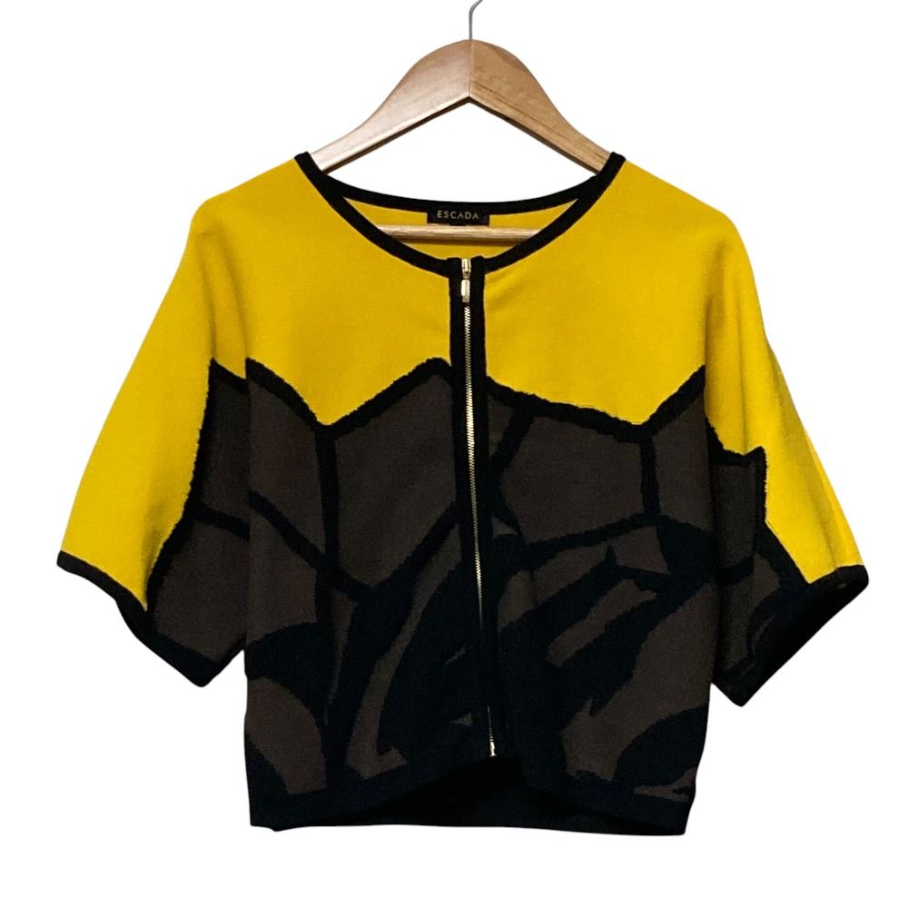 美品 ESCADA エスカーダ ニットジャケット ワンピース アンサンブル