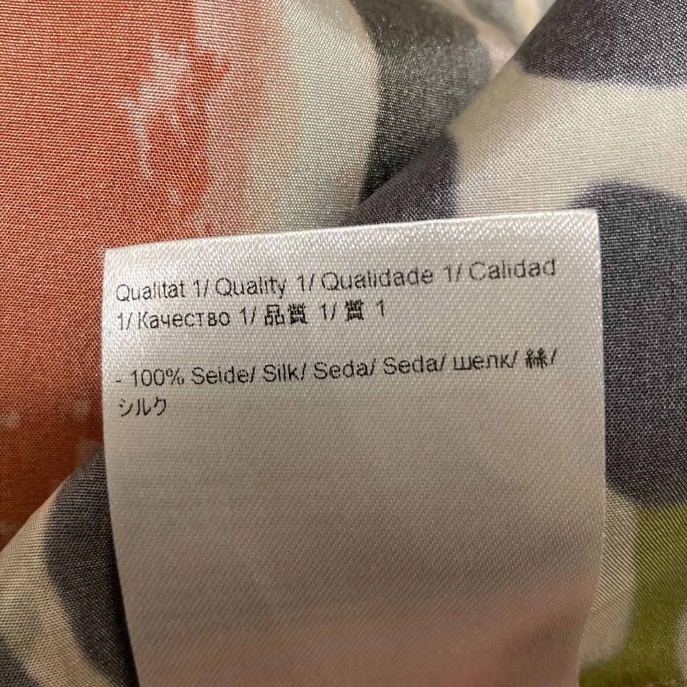 良品 ESCADA エスカーダ 総柄 シルク ドレス ワンピース サイズ40