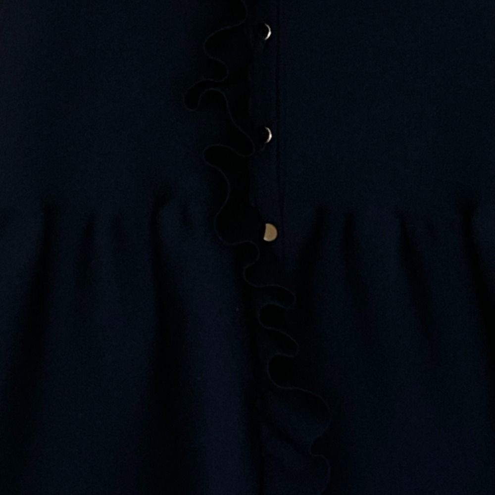 美品 UNITED ARROWS ユナイテッドアローズ P フリル ニットベスト ジレ