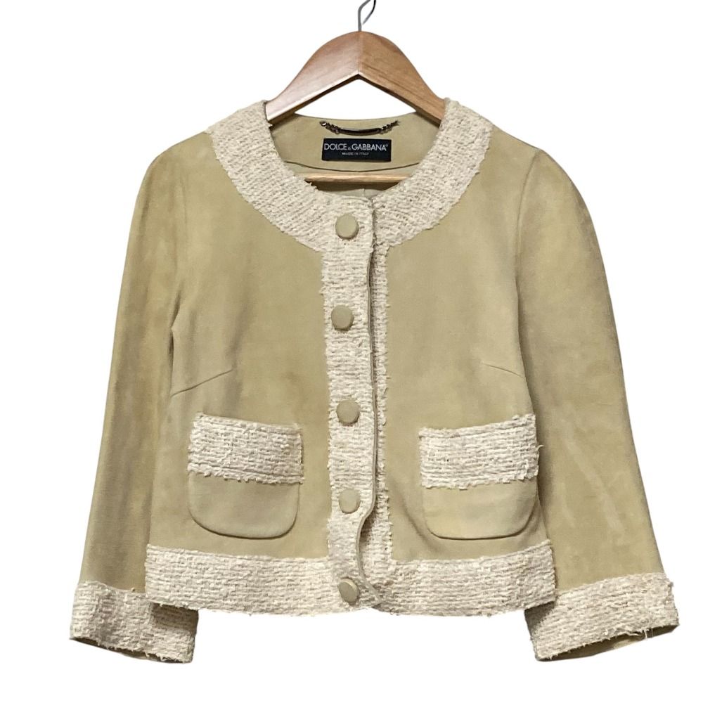 良品 DOLCE&GABBANA ドルチェアンドガッバーナ ツイードトリム