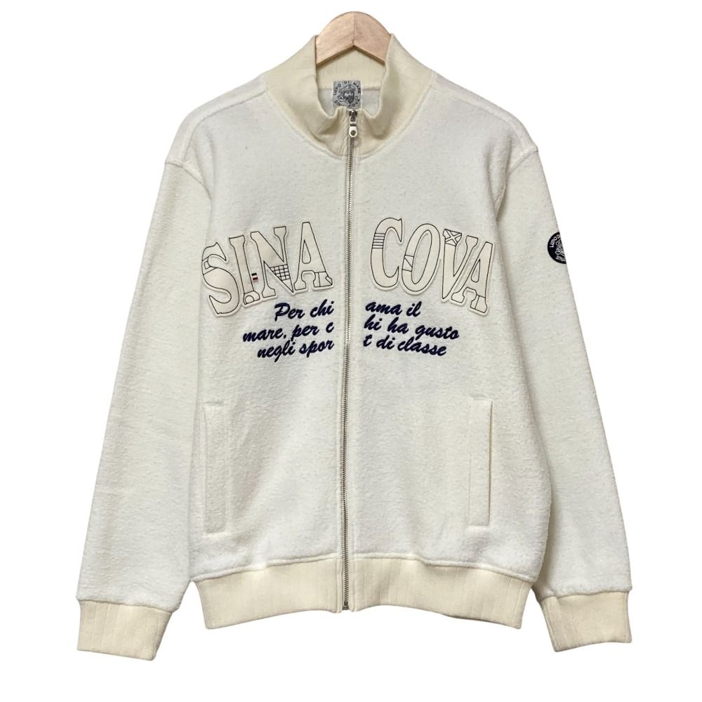 良品 SINA COVA シナコバ ロゴワッペン パイル地 ジップブルゾン