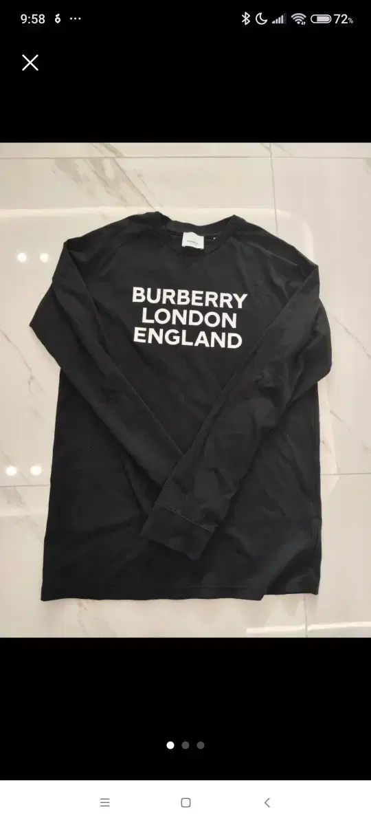 バーバリー キッズ ブラック 長袖 Tシャツ