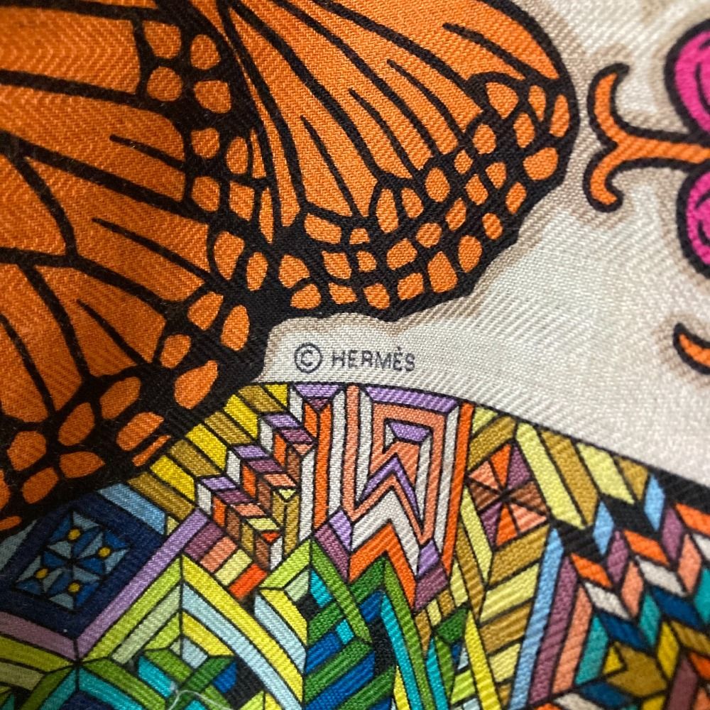 美品 HERMES エルメス カレ140 カレジェアン Le Jaguar et Le Colibri