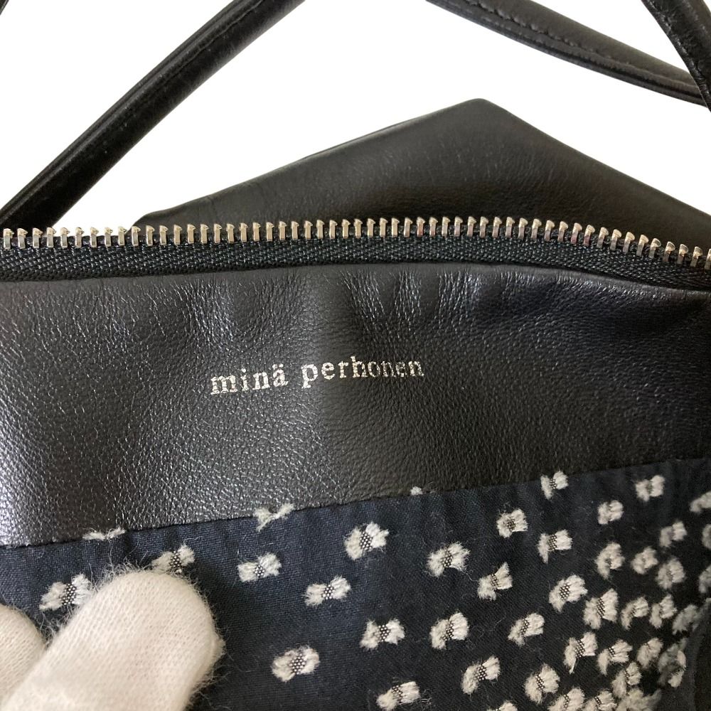 美品 mina perhonen ミナペルホネン kostea ballade ラムレザー 2way