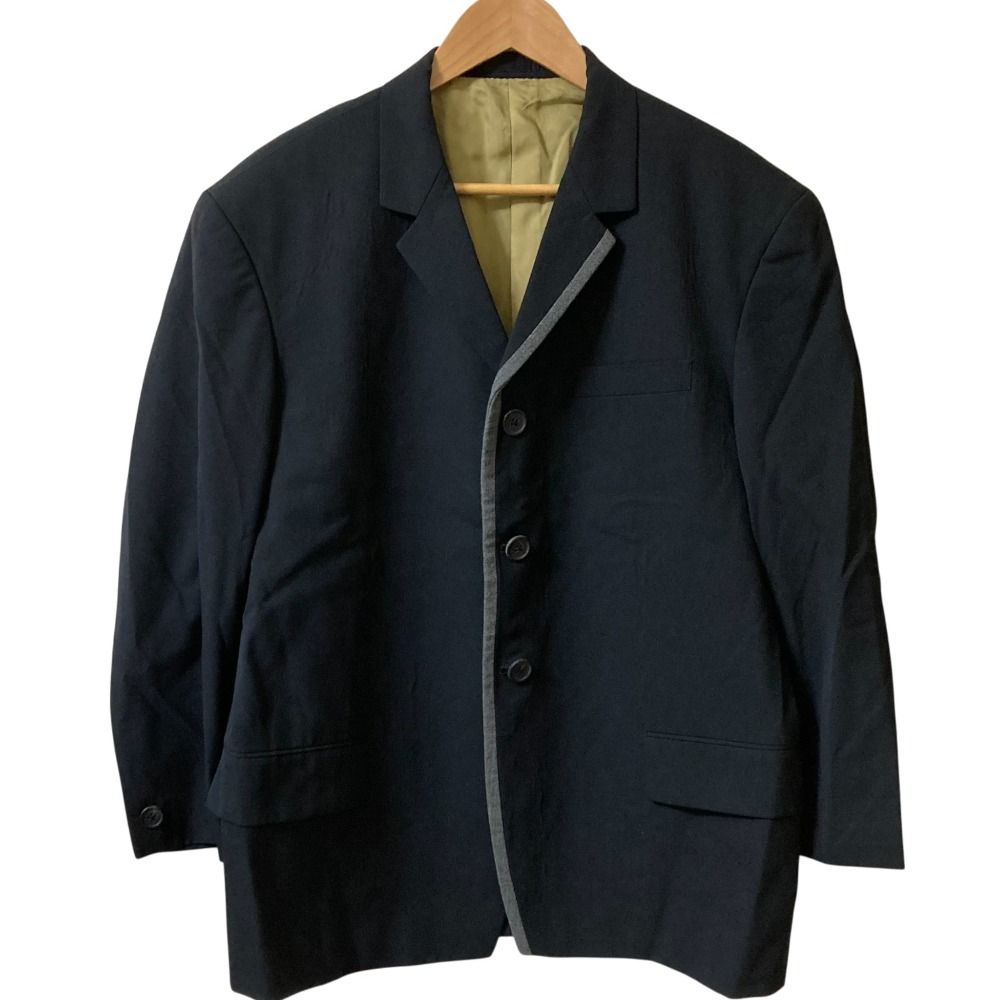 Y s for men ワイズフォーメン ジャケット ベスト パンツ 3ピース スーツ サイズS M ブラック メンズ 古着