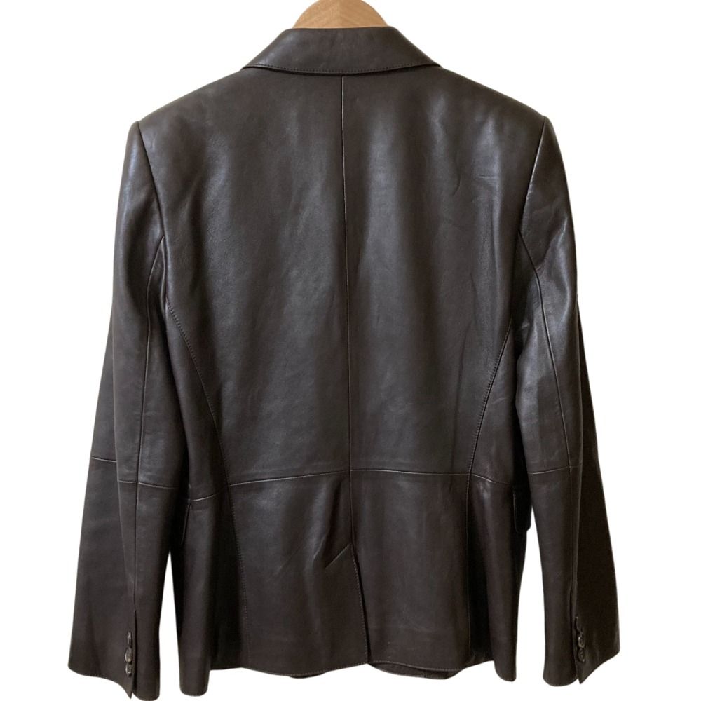 美品 LOEWE ロエベ ラムレザー テーラードジャケット サイズ42