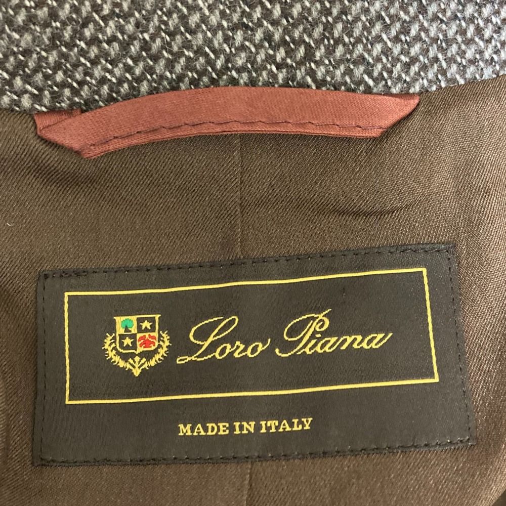 美品 Loro Piana ロロピアーナ カシミヤ100％ 3B テーラードジャケット