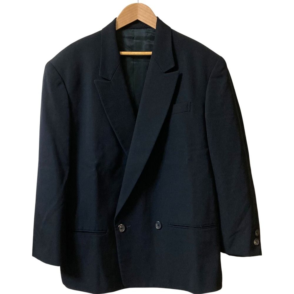 Y s for men ワイズフォーメン ダブルジャケット タックパンツ セットアップ スーツ サイズS M ブラック メンズ 古着