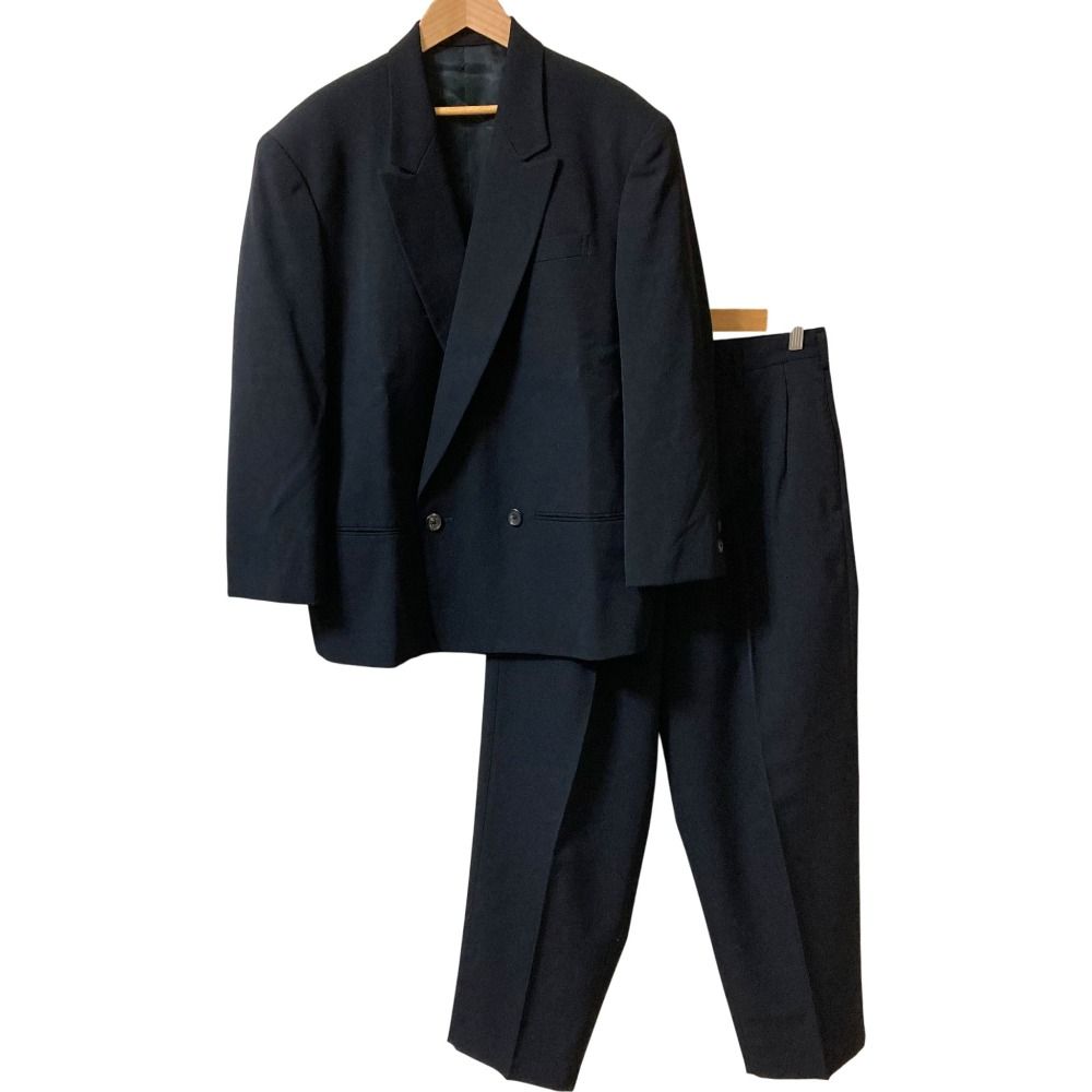 Y s for men ワイズフォーメン ダブルジャケット タックパンツ セットアップ スーツ サイズS M ブラック メンズ 古着