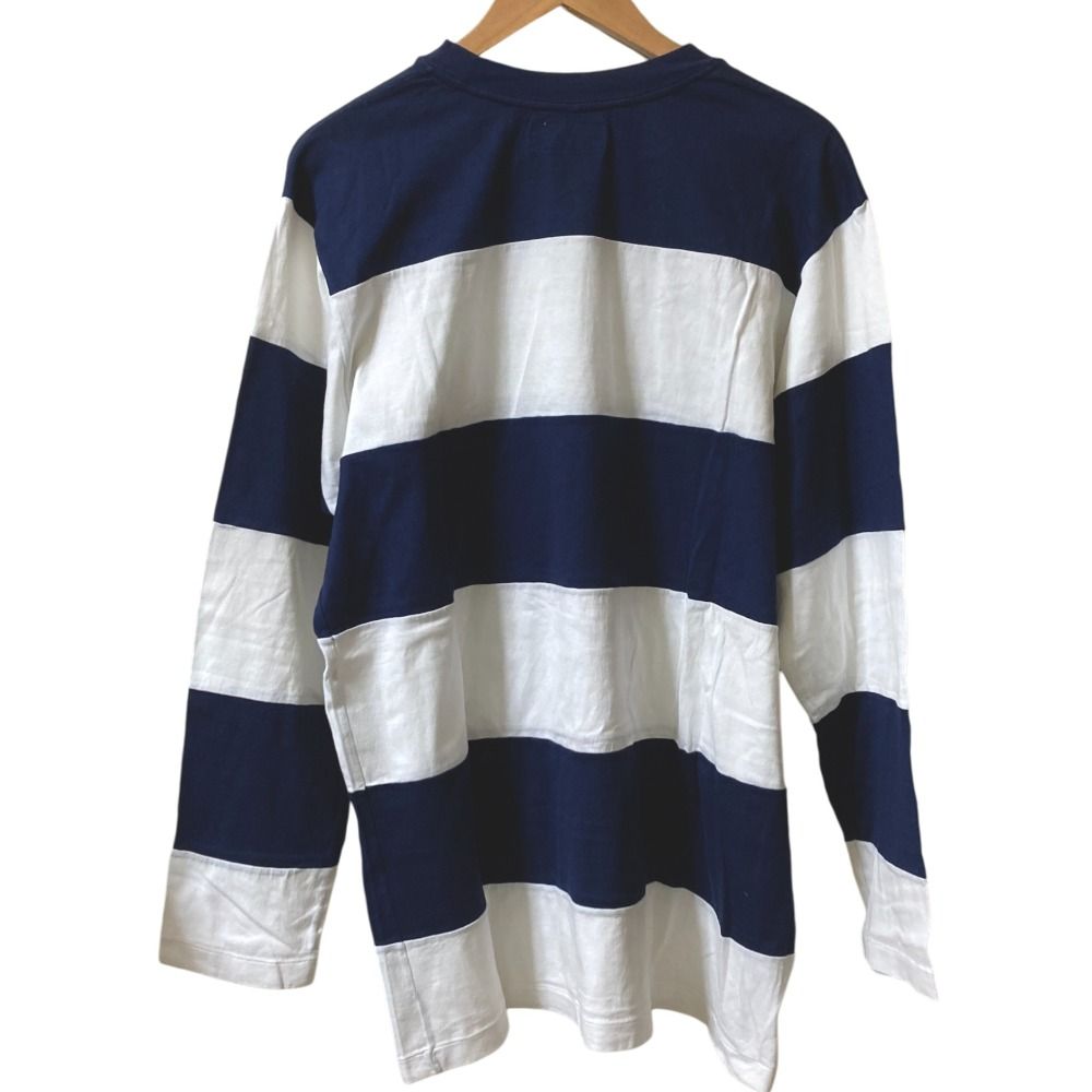 93 AW Yohji Yamamoto POUR HOMME ヨウジヤマモト プールオム メッセージプリント カットソー HP-T 66-089 M ネイビー ホワイト メンズ 古着