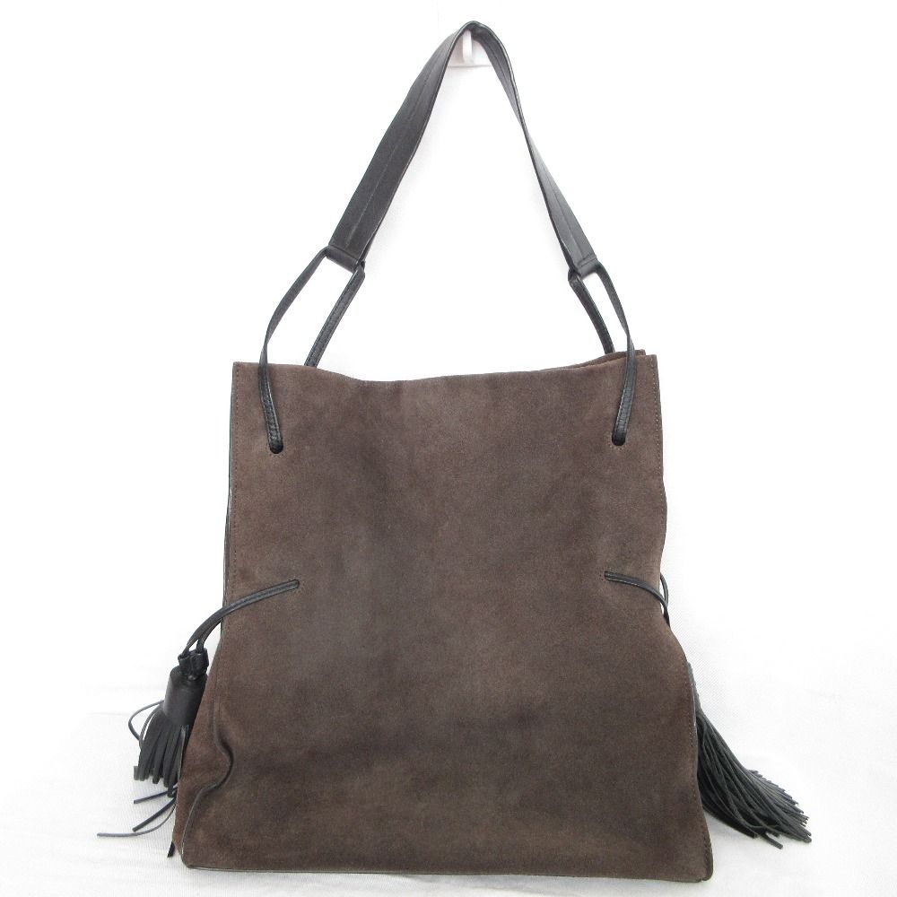 ALL SAINTS オールセインツ ショルダーバッグ スエード ベージュ 