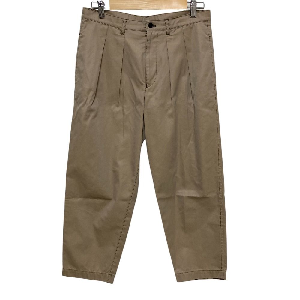 AD 2011 tricot COMME des GARCONS トリココムデギャルソン タックテーパードパンツ TI P 014 サイズM ベージュ レディース 古着