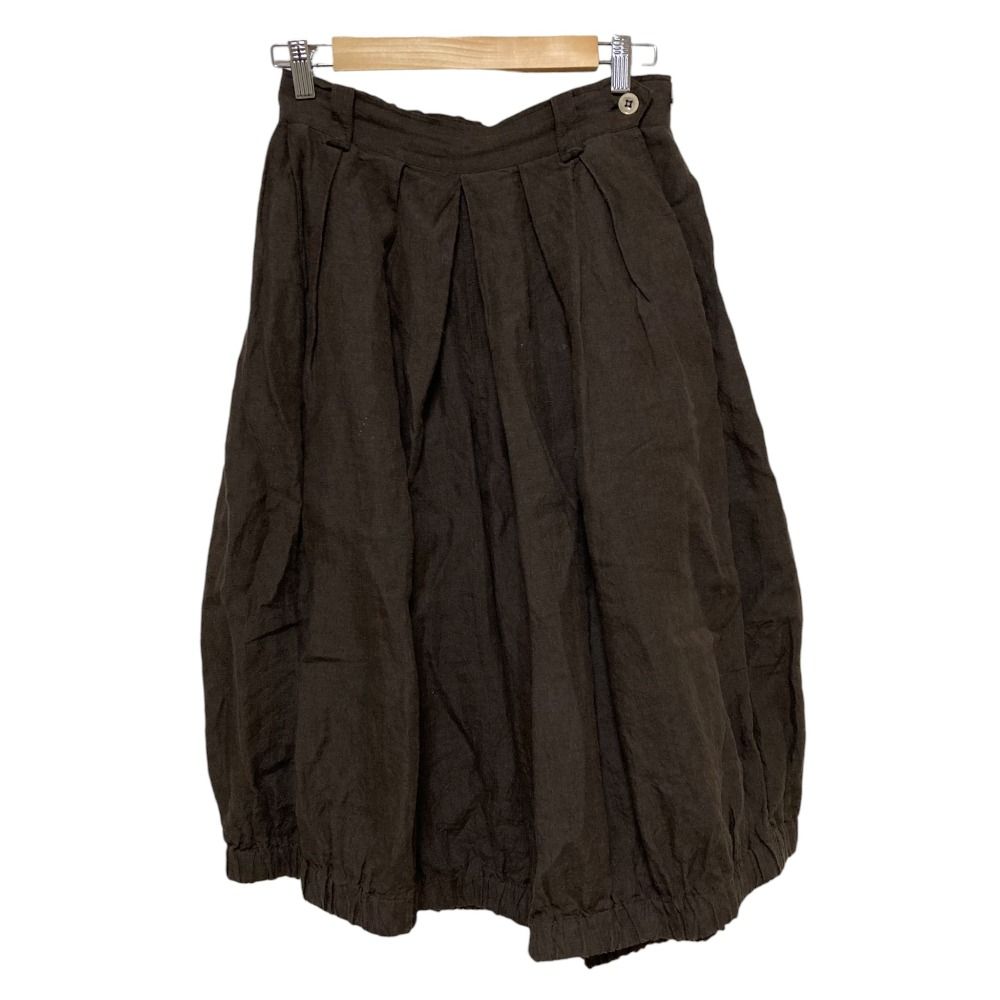 45 R フォーティファイブアール インド リネンシャンブレーのブルマパンツ ブラウン レディース 古着