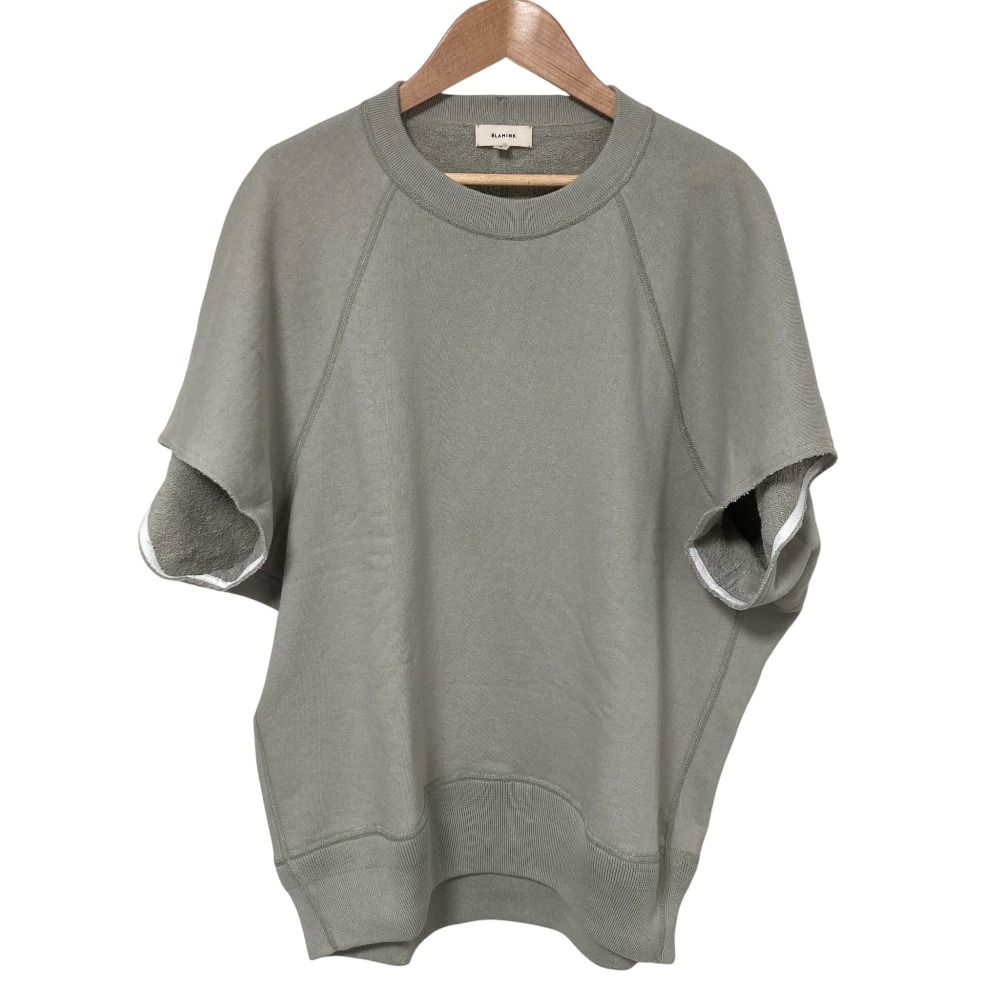 美品 BLAMINK ブラミンク 吊裏毛ロゴショートスリーブ スウェット