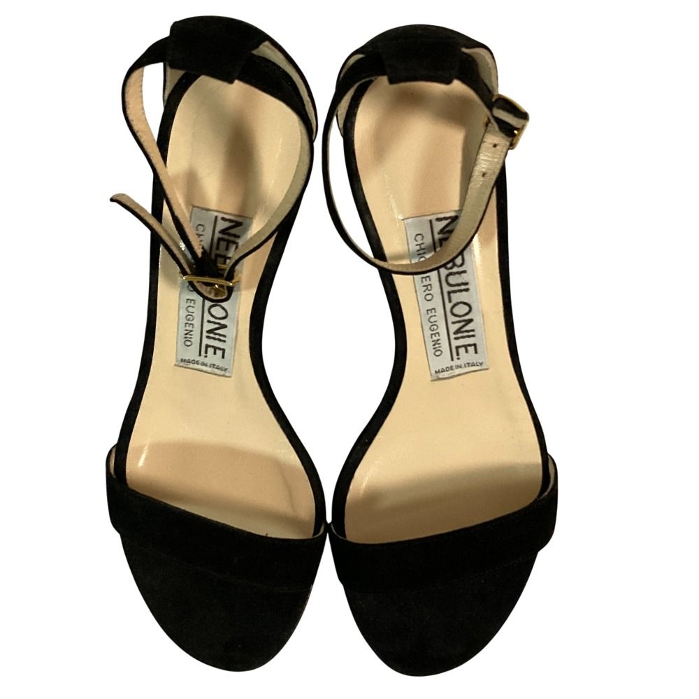 良品 NEBULONI E. ネブローニ スエード アンクルストラップ サンダル