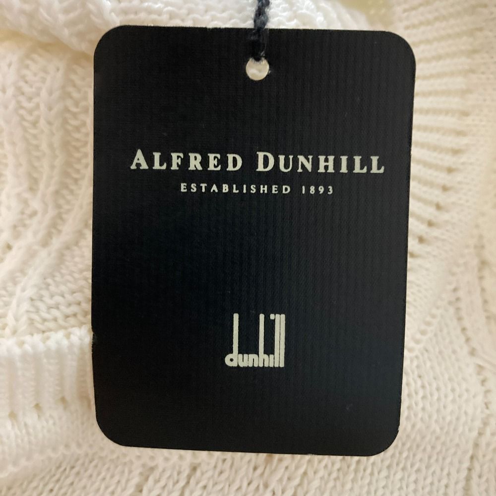 新品同様 dunhill ダンヒル ケーブルニット セーター サイズS オフ