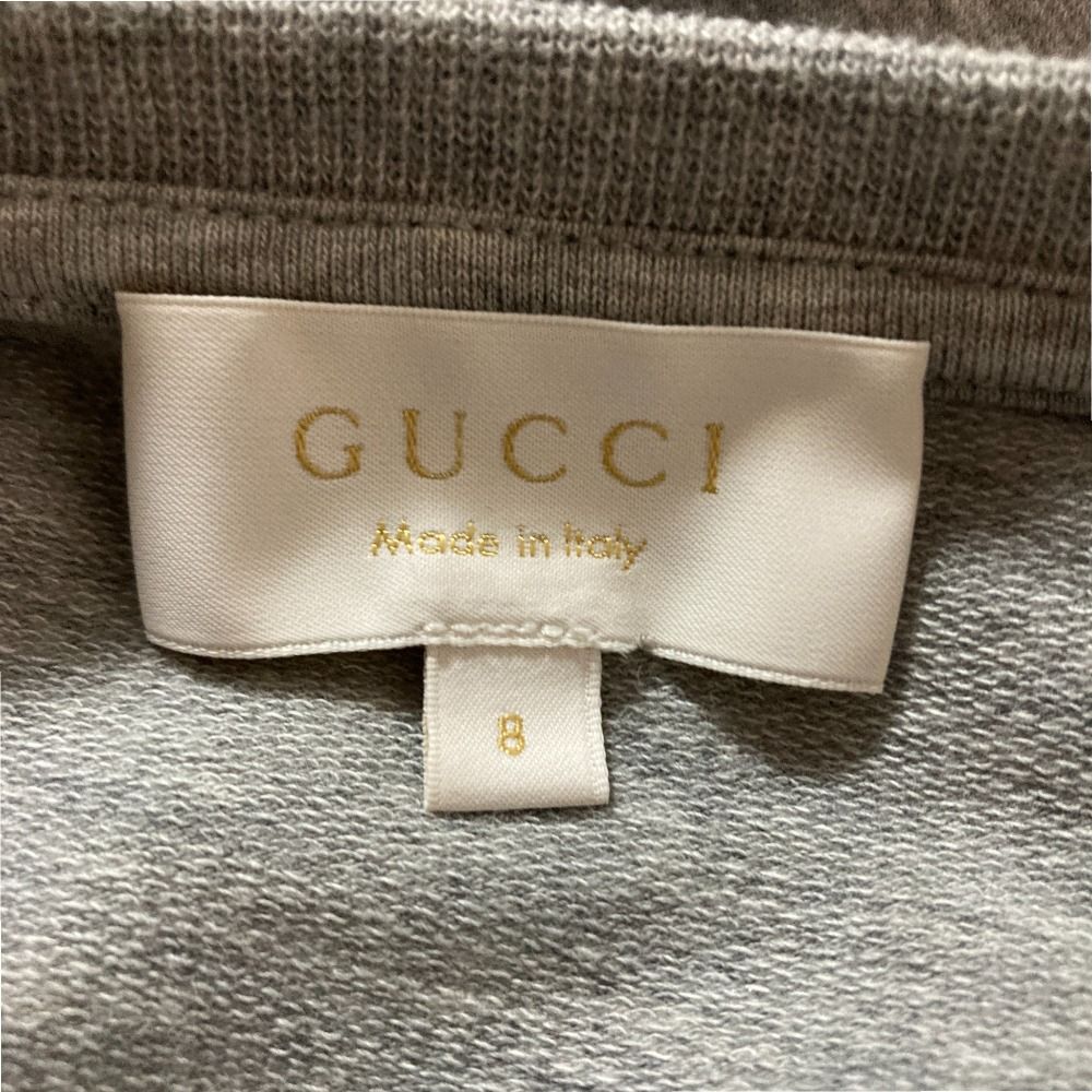 美品 GUCCI グッチ スパンコール装飾 GG スウェット ワンピース キッズ