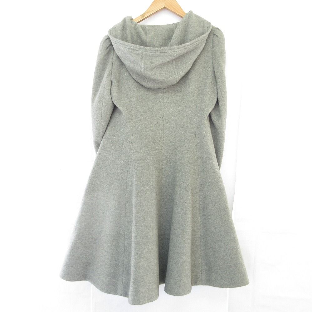 極美品　Rene　ルネ　アンゴラ　ミディアムコート　ダブルジップ　フレア 良品 Rene ルネ フォックスファー アンゴラブレンド ウール フレア