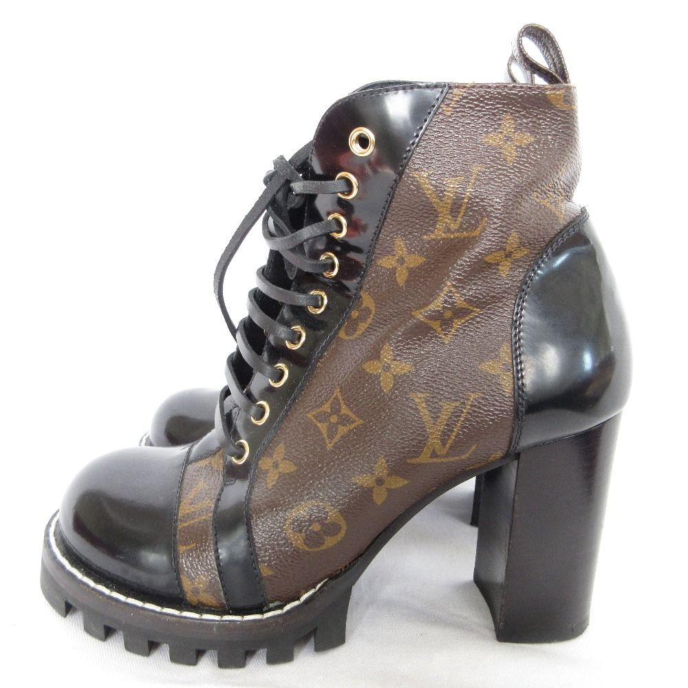 良品✨ルイヴィトン モノグラム スタートレイルライン レースアップショートブーツ 良品 LOUIS VUITTON ルイヴィトン スタートレイル モノグラム レース