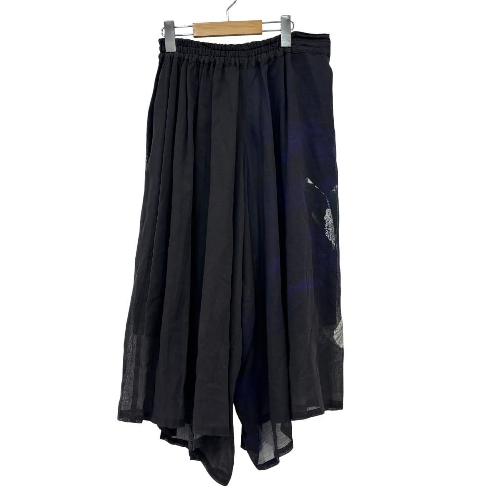 Y s ワイズ ヨウジヤマモト リネンブレンド イージーサルエルパンツ YH-P 03-028 サイズ1 ブラック レディース 古着