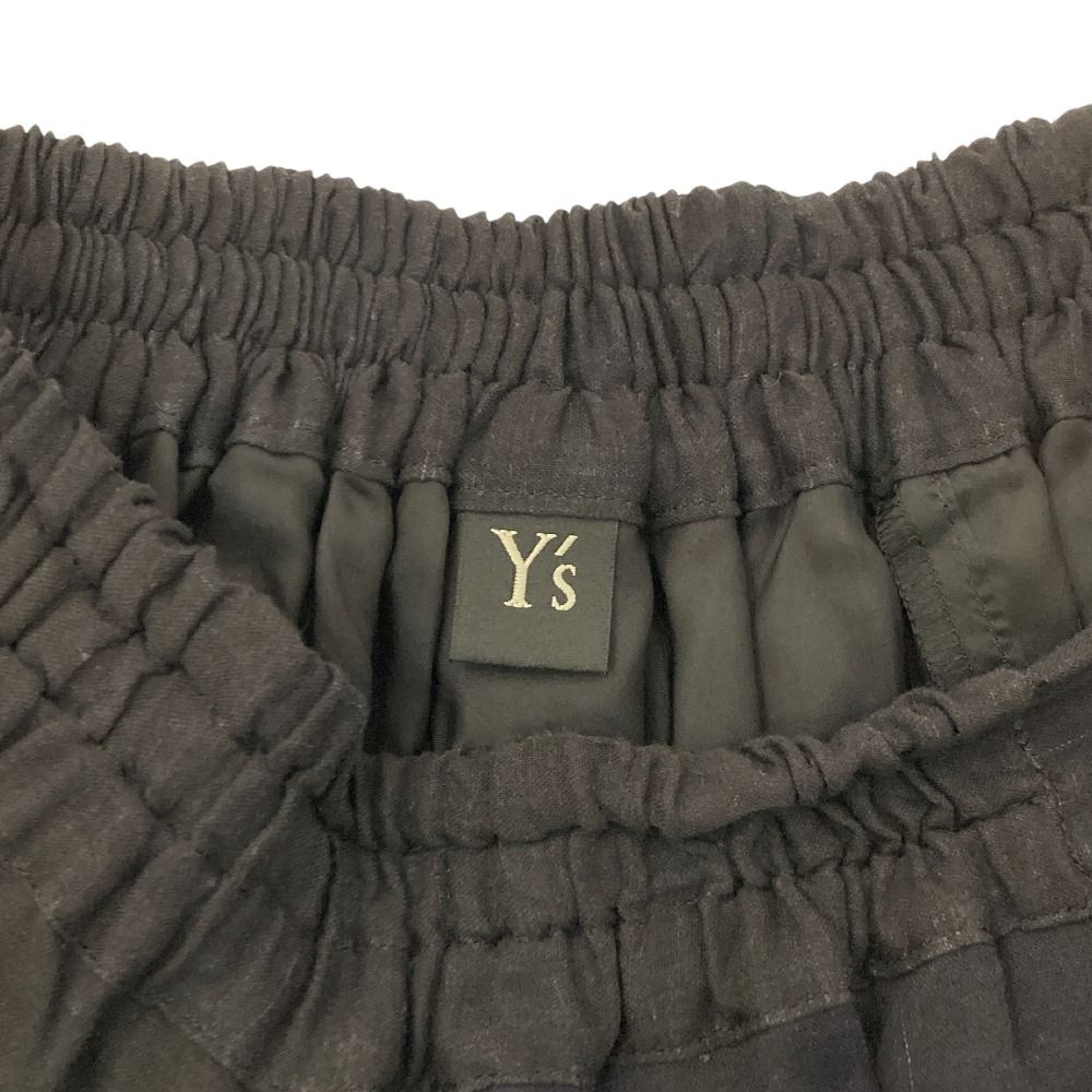  Y s ワイズ ヨウジヤマモト リネンブレンド イージーサルエルパンツ YH P 03 028 サイズ1 ブラック レディース 古着 サルエルパンツ パンツ