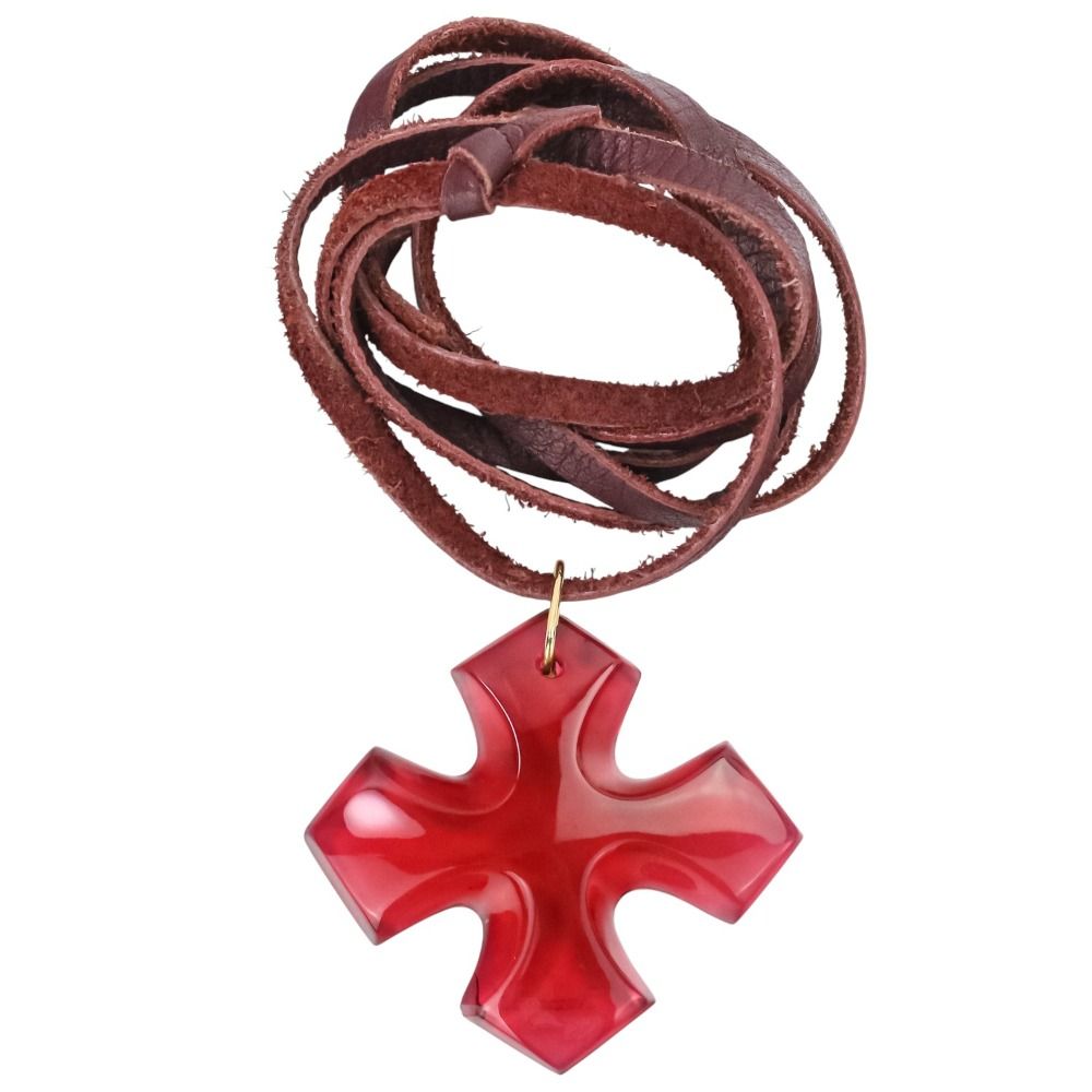 良品 Baccarat バカラ オクシタン クロス ペンダント ネックレス