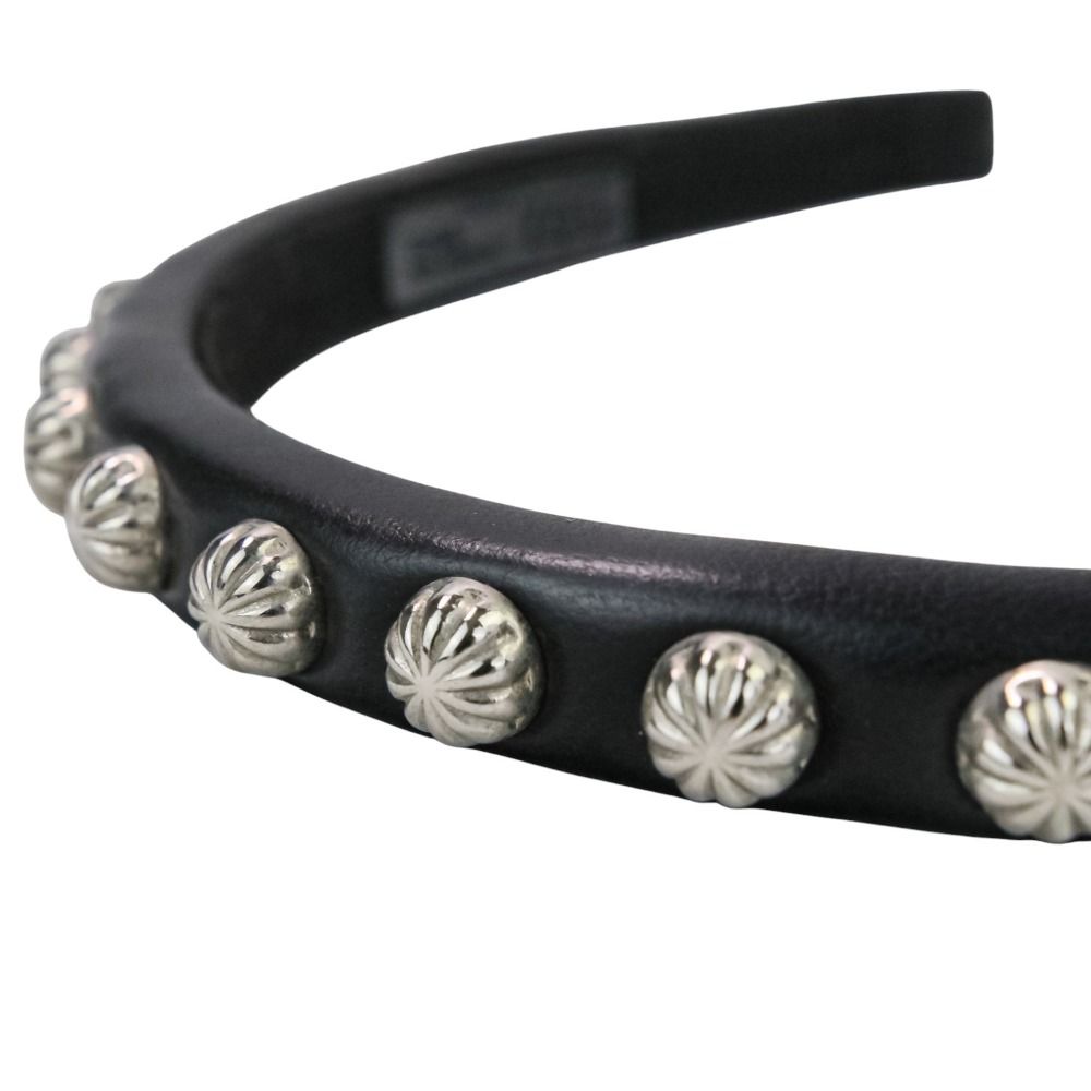 美品 TOGA TOO トーガ Leather headband コンチョ カチューシャ ヘア