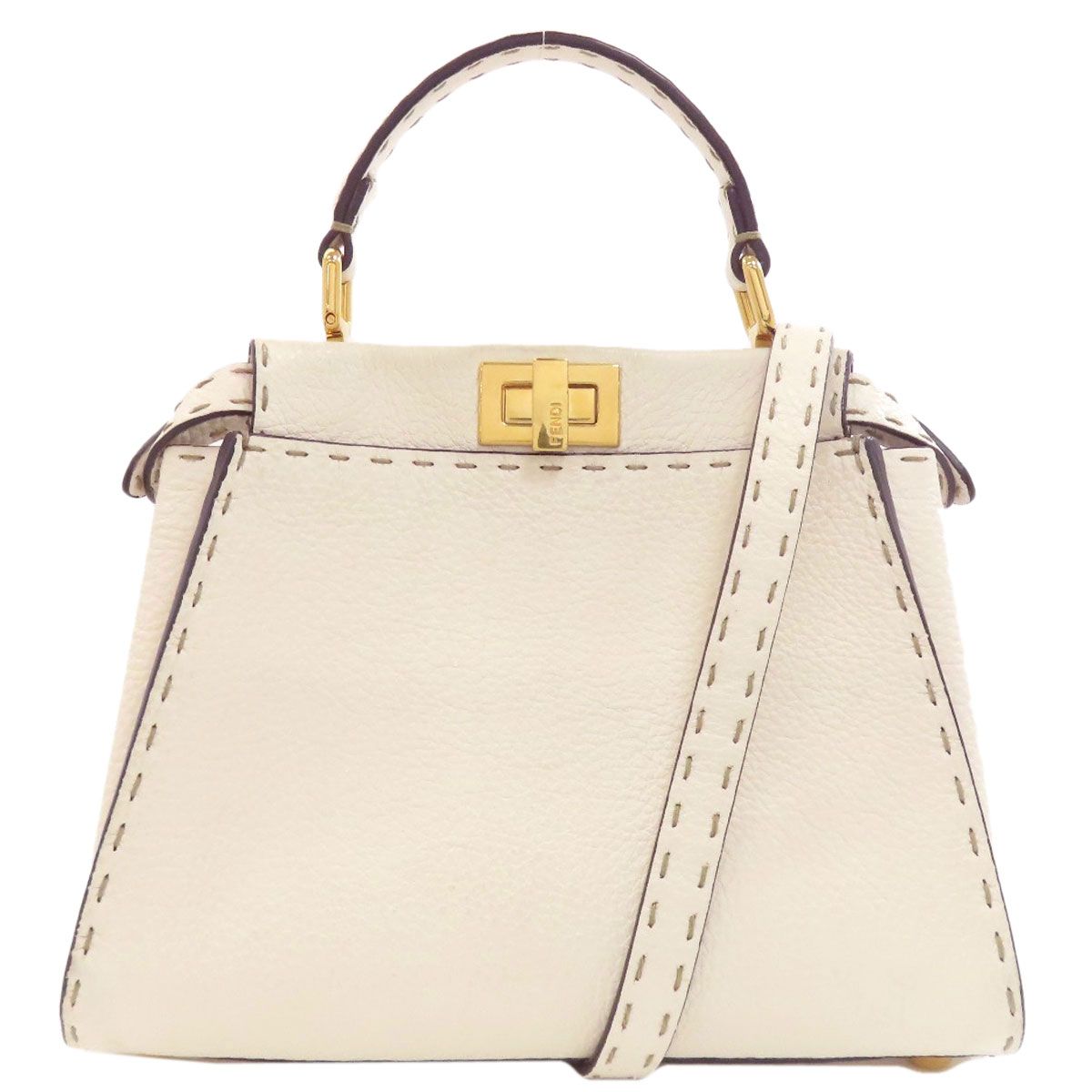 FENDI フェンディ ピーカブーミニ セレリア 2WAY ハンドバッグ カーフ