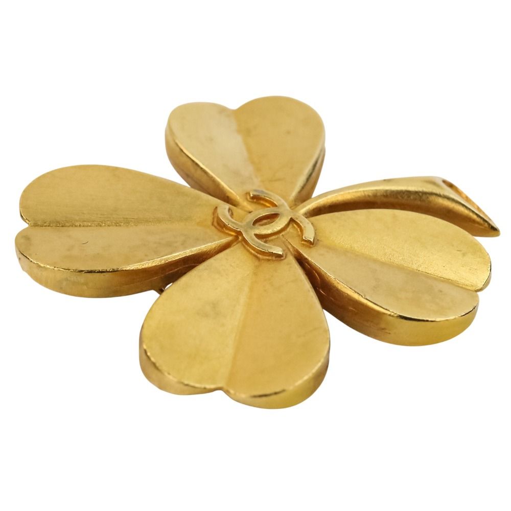 美品 CHANEL シャネル 93A ヴィンテージ クローバーモチーフ ココ