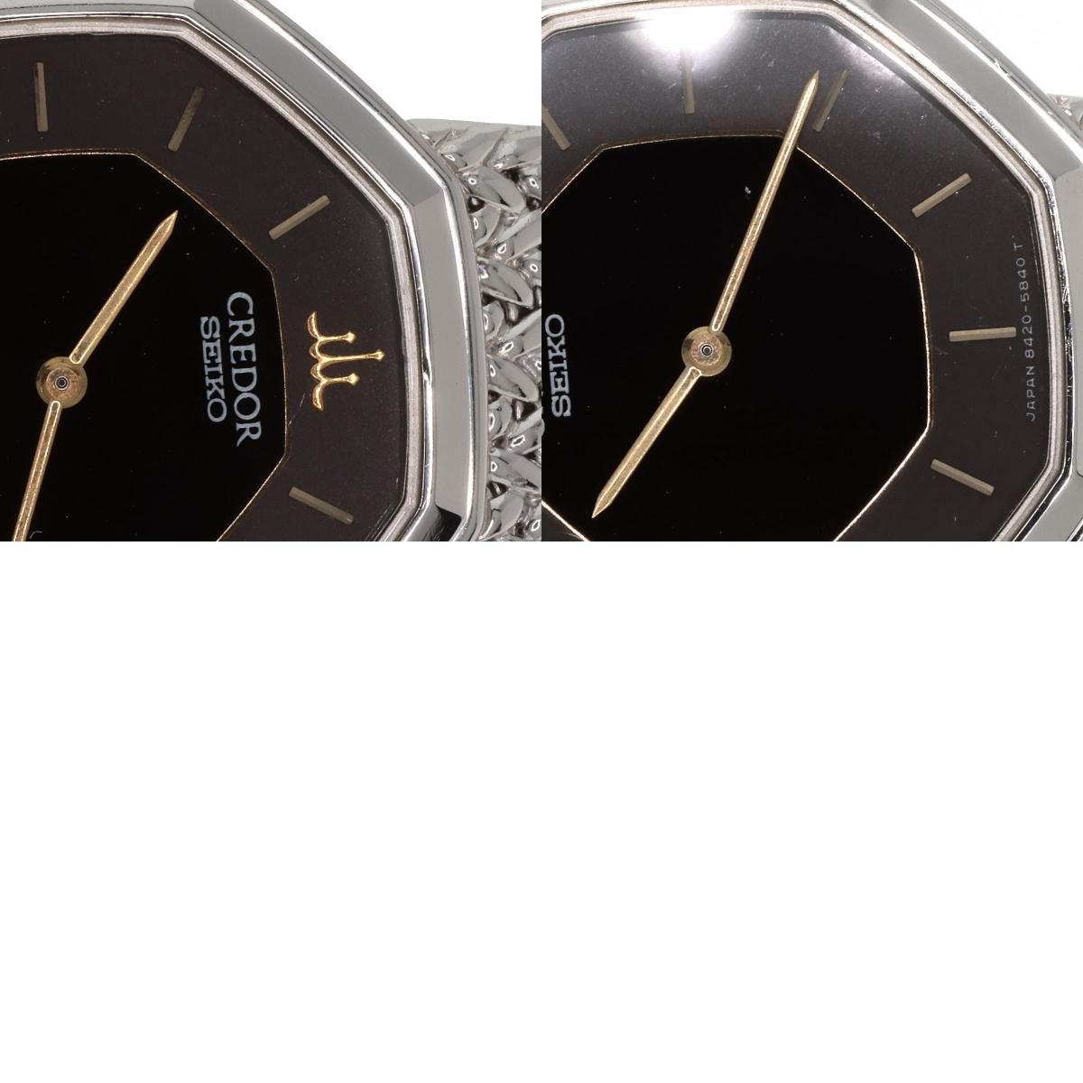SEIKO セイコー 8420-5660 クレドール オクタゴン 腕時計 SS SS