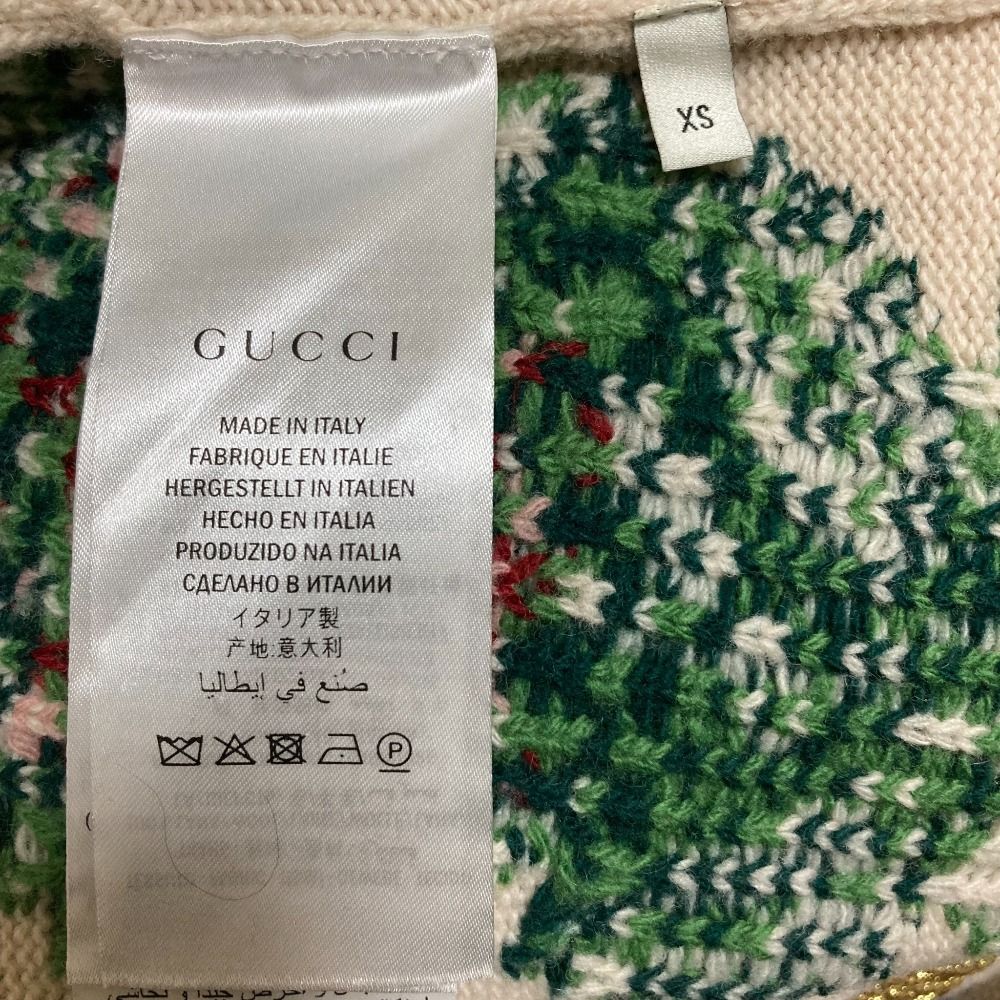 美品 GUCCI グッチ フラワージャガード ニット セーター 493495 サイズ